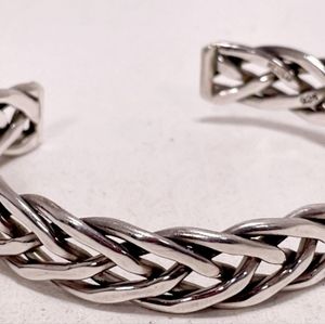 Beautiful *Sterling Silver .925 Braided Bracelet